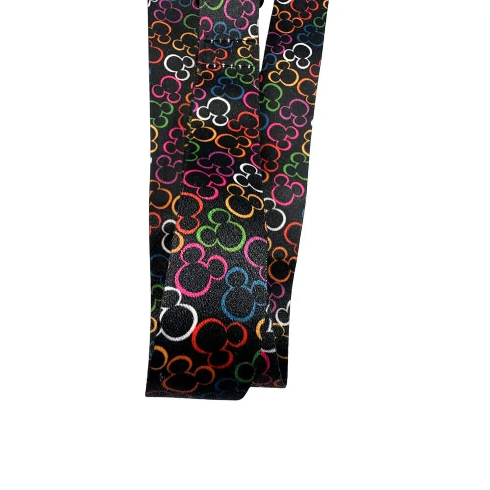 Walt Disney World Lanyard Rainbow Mickey Mouse Nylon